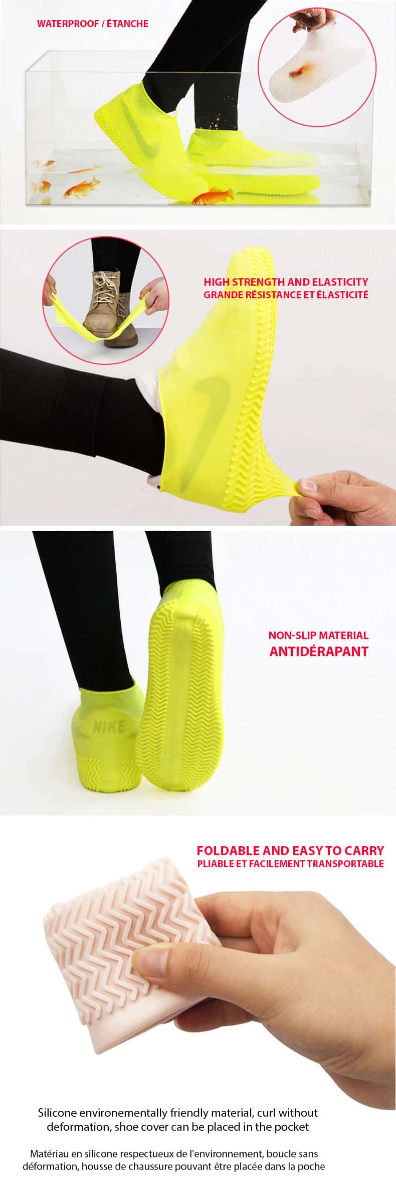 Waterproof Silicone Reusable Shoe Covers