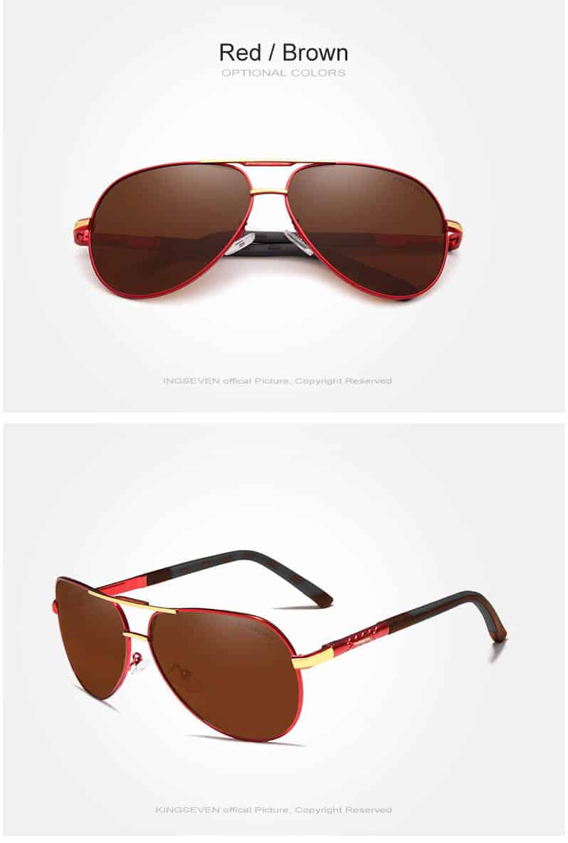 Vintage, Classic, Aluminum Polarized Sunglasses for Men
